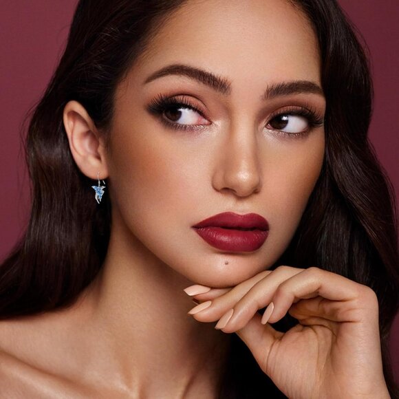 Women's Phoenix Hummingbird Bee Stingrays 925 Sterling Silver Dolphin Earrings - Picture 7 of 8